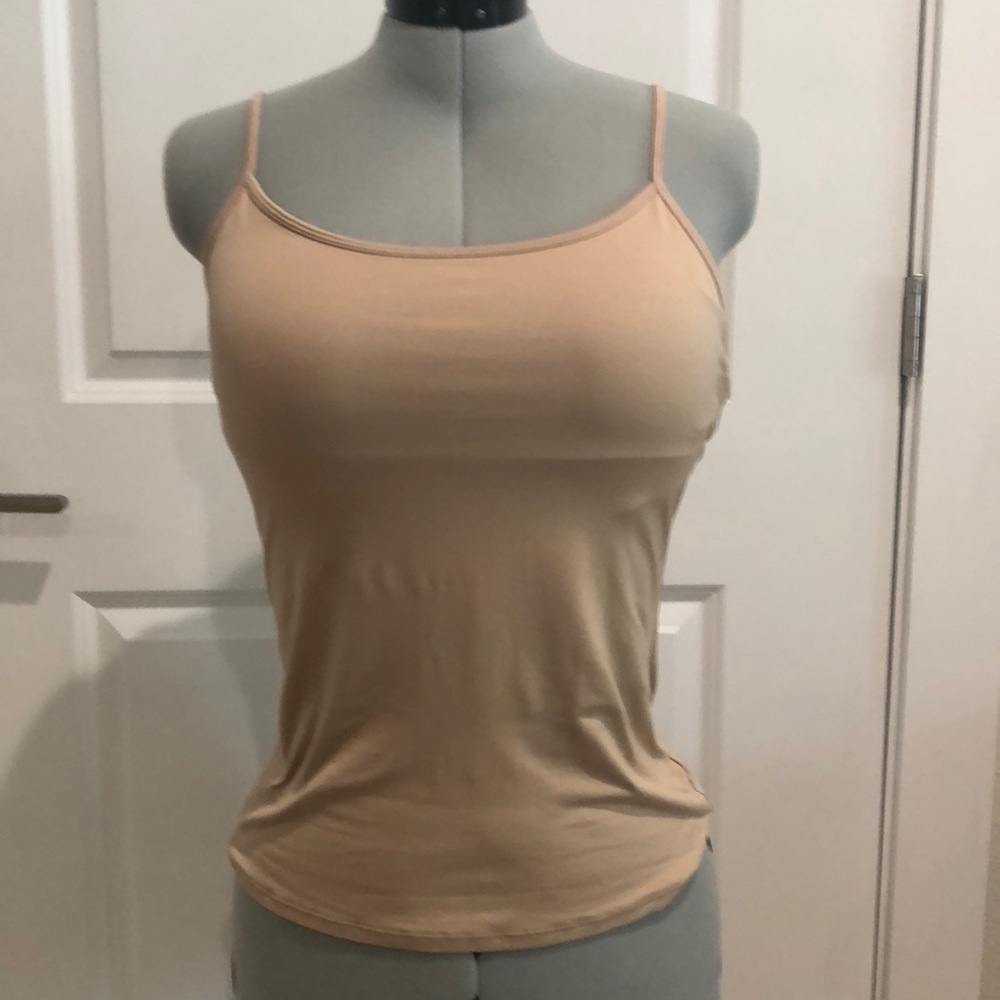 WHBM-NWOT-tan-w shelf bra lining